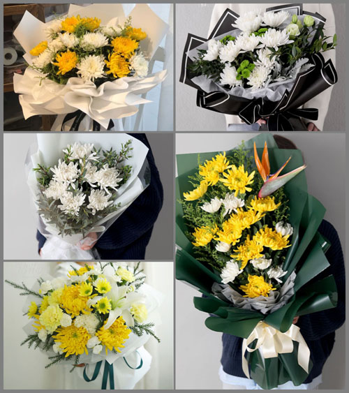 山东青岛平度市南村镇前北村白事花束代送